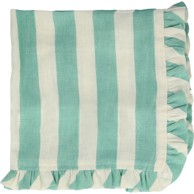 Stripe Ruffle Napkin Set, Multi - Tabletop - 6