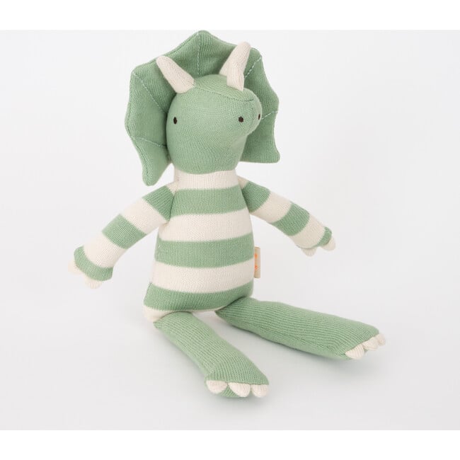 Small Triceratops Knit Toy - Plush - 3