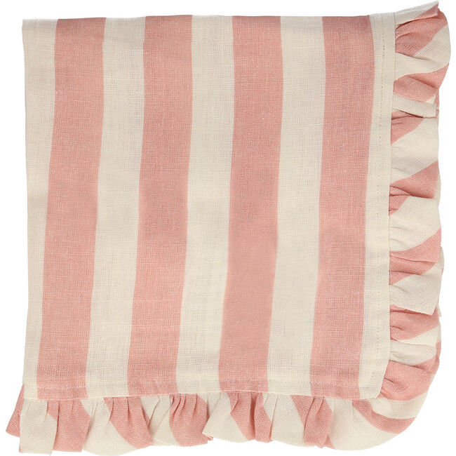 Stripe Ruffle Napkin Set, Multi - Tabletop - 8