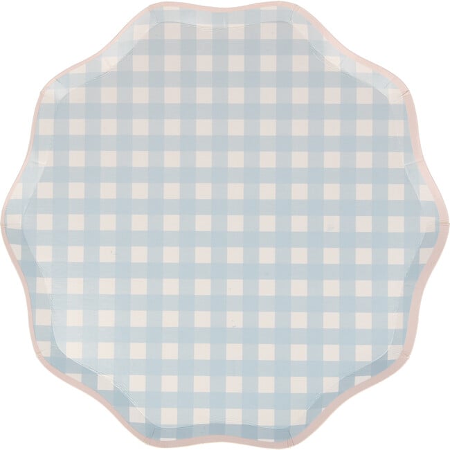 Set of 12 Gingham Side Plates, Multi - Tableware - 3