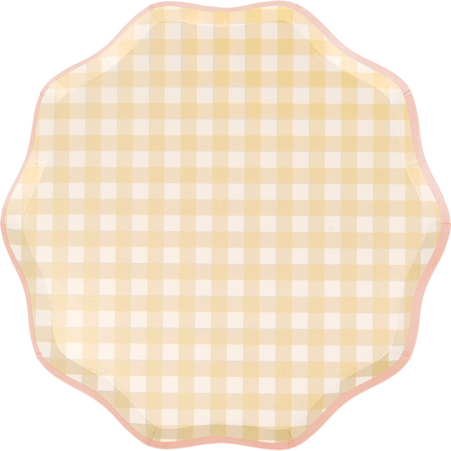 Set of 12 Gingham Side Plates, Multi - Tableware - 6