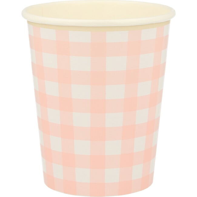 Set of 12 Gingham Cups, Multi - Drinkware - 5