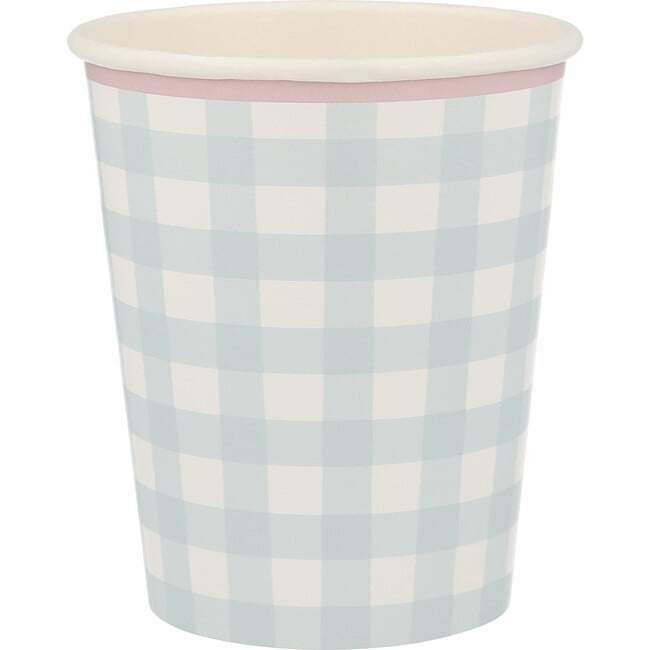 Set of 12 Gingham Cups, Multi - Drinkware - 6