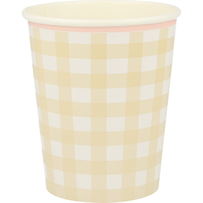 Set of 12 Gingham Cups, Multi - Drinkware - 7