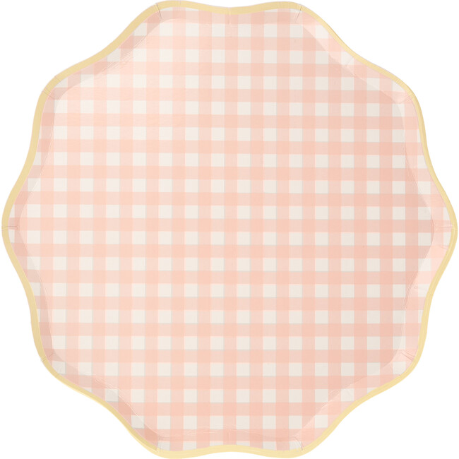 Set of 12 Gingham Dinner Plates, Multi - Tableware - 6