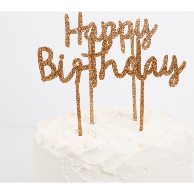 Happy Birthday Acrylic Toppers - Tableware - 3