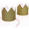 Mini Gold Glitter Crowns - Party Accessories - 2