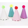 Glitter Party Hats With Pompoms - Party Accessories - 2