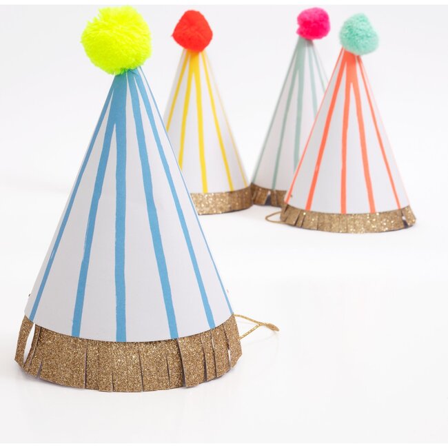 Pompom Party Hats - Party Accessories - 4