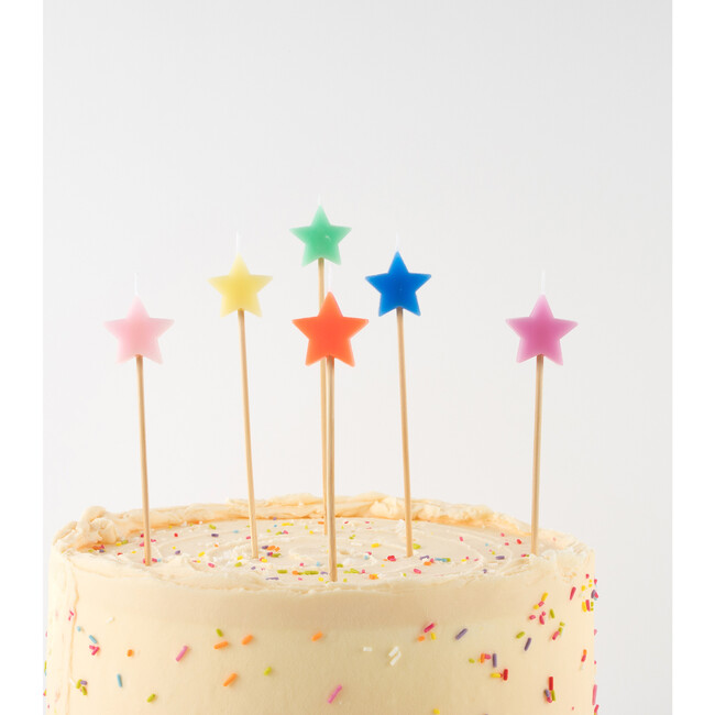 Mixed Star Candles - Party - 2