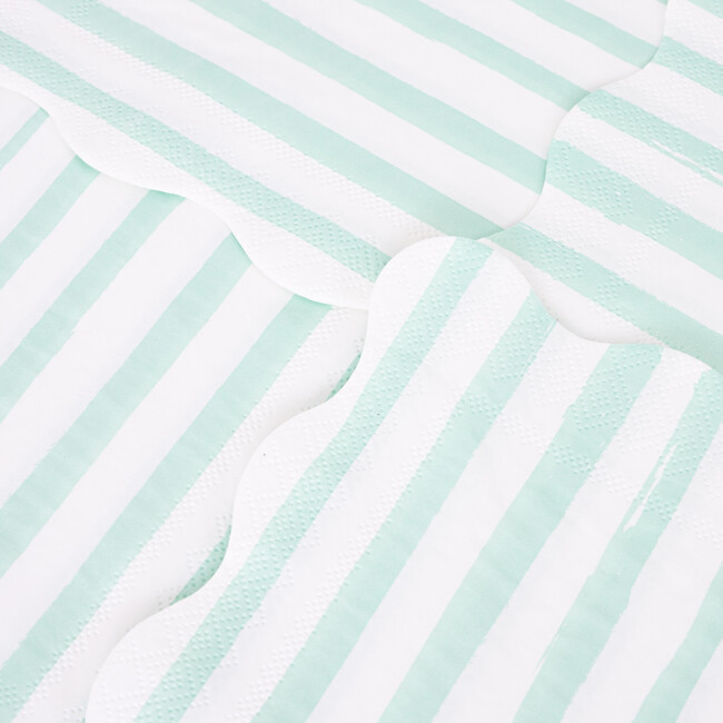 Mint Stripe Small Napkins - Tableware - 3