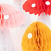 Honeycomb Toadstool Decorations - Party - 3