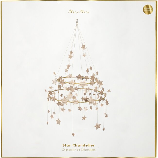Gold Sparkle Star Chandelier - Decorations - 5