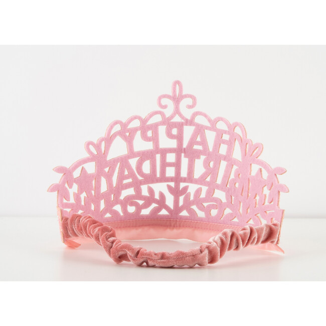 Happy Birthday Tiara, Pink - Hair Accessories - 3