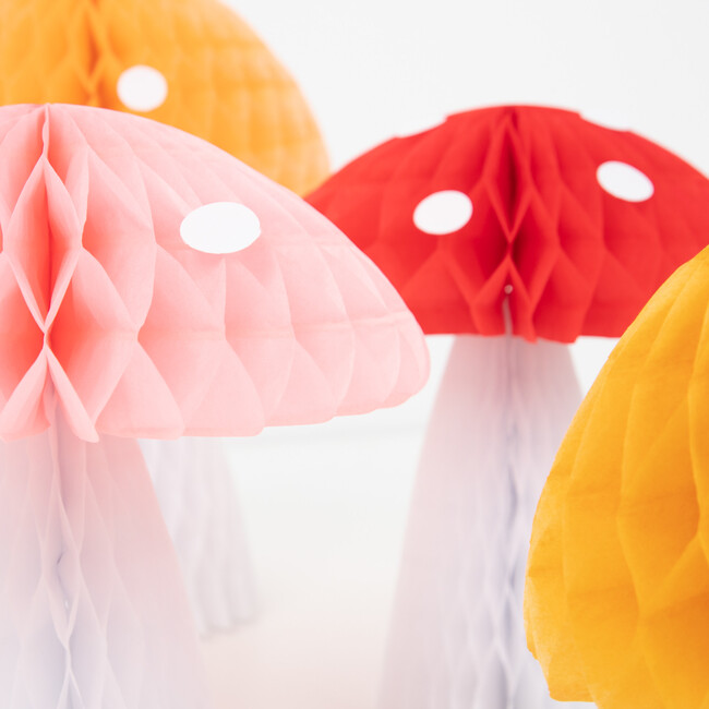 Honeycomb Toadstool Decorations - Party - 4