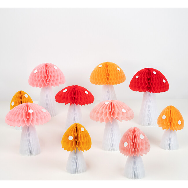 Honeycomb Toadstool Decorations - Party - 5