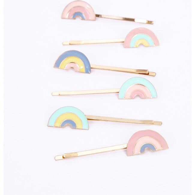 Enamel Rainbow Hair Slides - Hair Accessories - 3