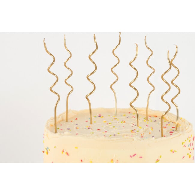 Gold Swirly Candles - Party - 3