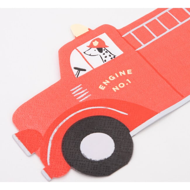 Fire Truck Napkins - Tableware - 3