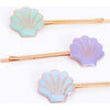 Enamel Shell Hair Slides - Hair Accessories - 3