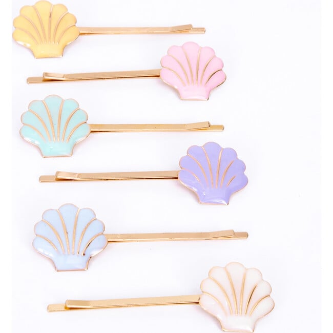 Enamel Shell Hair Slides - Hair Accessories - 4