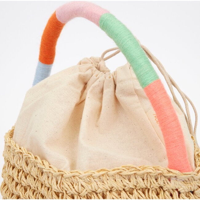Happy Woven Straw Bag - Bags - 3