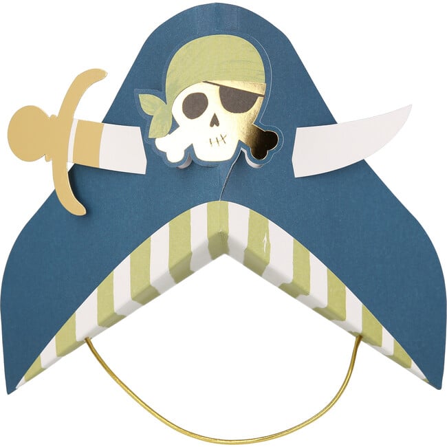 Blue Pirate Party Hats - Party Accessories - 6