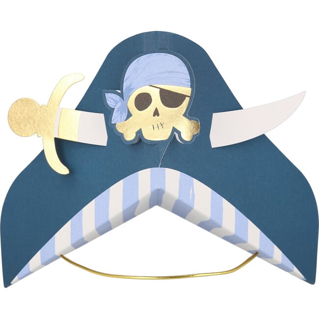 Blue Pirate Party Hats - Party Accessories - 7