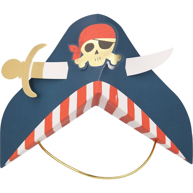 Blue Pirate Party Hats - Party Accessories - 8