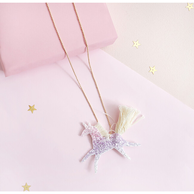 Unicorn Glittered Necklace - Necklaces - 5