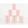 Pink Stripe Cups - Drinkware - 2