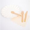 Wooden Cutlery Set, Gold - Tableware - 2 - thumbnail