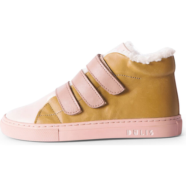 Strap-Mid Sneaker, Nude & Olive
