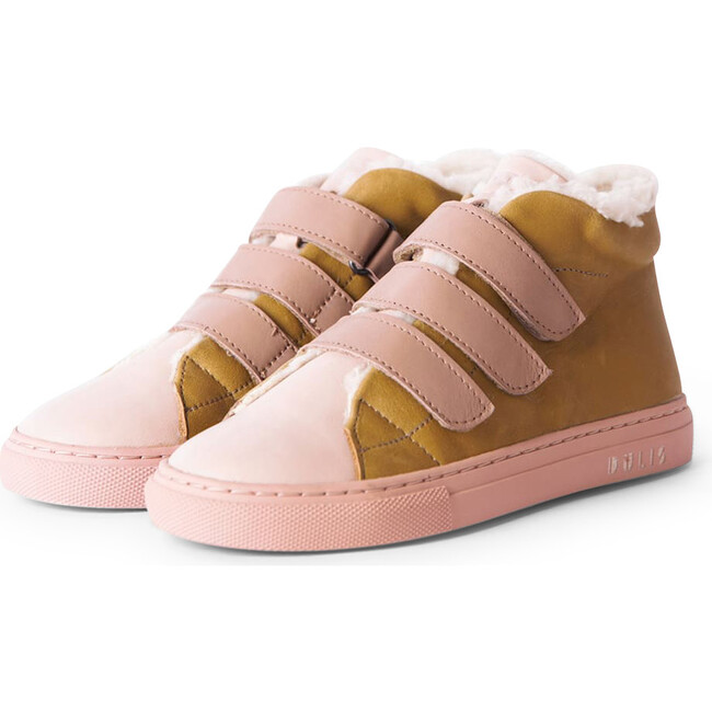 Strap-Mid Sneaker, Nude & Olive