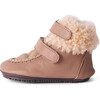 Straps Sheep Boots, Dark Nude - Boots - 1 - thumbnail