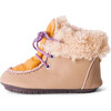 Lace Sheep Boots, Beige - Booties - 1 - thumbnail
