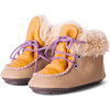 Lace Sheep Boots, Beige - Booties - 2