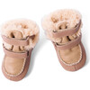 Straps Sheep Boots, Dark Nude - Boots - 3