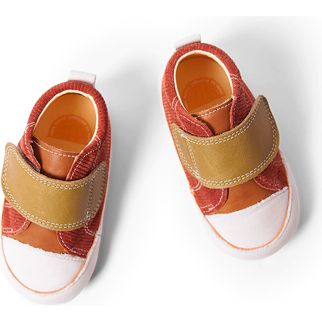 Strap Sneaker Booties, Sage & Peach - Booties - 3