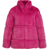 Women's Skylar Confetti Pink Faux Fur Coat - Fur & Faux Fur Coats - 1 - thumbnail