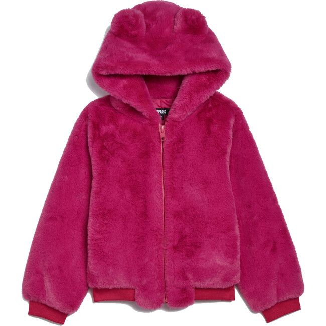Lily Kids Confetti Pink Faux Fur Coat