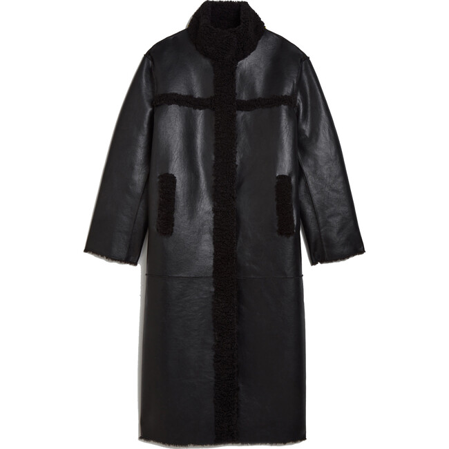 Women's Tilly Noir Vegan Leather Coat
