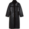 Women's Tilly Noir Vegan Leather Coat - Coats - 1 - thumbnail