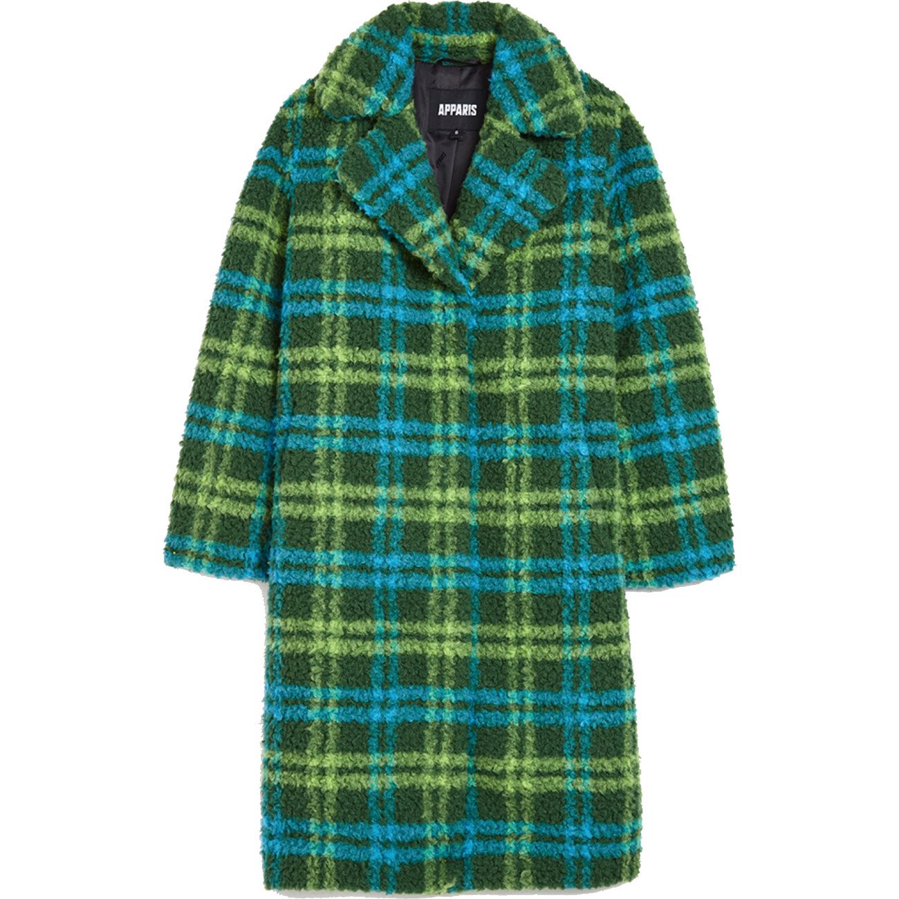 Women's Tikka Green Plaid Coat - Apparis Jackets & Coats | Maisonette