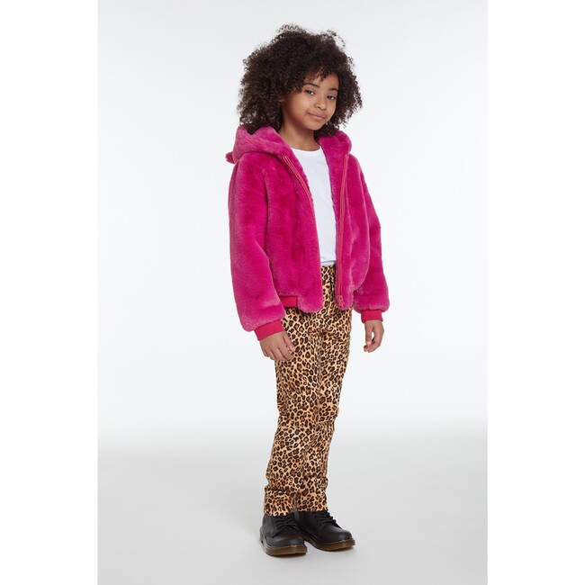 Lily Kids Confetti Pink Faux Fur Coat - Fur & Faux Fur Coats - 2