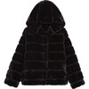 Goldie Kids Noir Faux Fur Coat - Faux Fur Coats - 1 - thumbnail