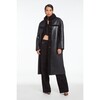 Women's Tilly Noir Vegan Leather Coat - Coats - 2
