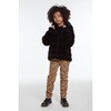 Goldie Kids Noir Faux Fur Coat - Faux Fur Coats - 2