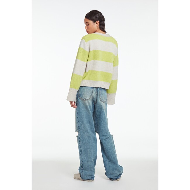 Women's Marcella Kiwi Stripe Re-Knit Sweater - Sweaters - 3