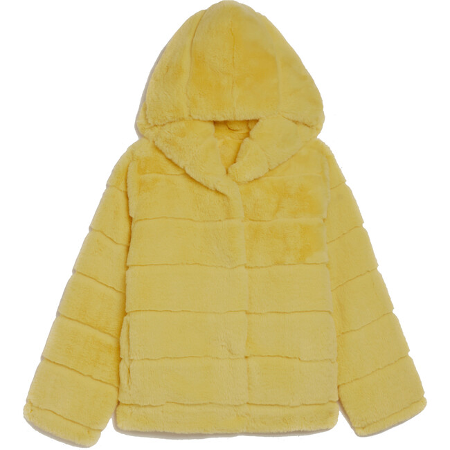 Goldie Kids Maize Faux Fur Coat